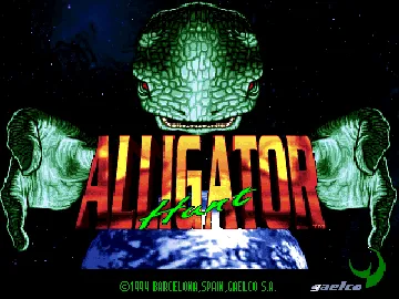 Alligator Hunt screen shot title